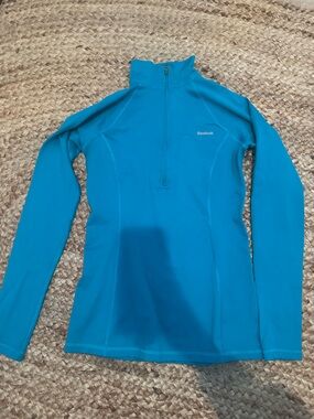 REEBOK BLUE QUARTER ZIP